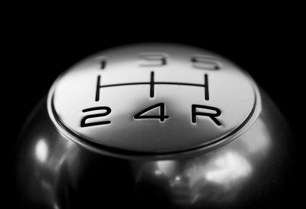 Close-up Photo of Stainless Shift Knob